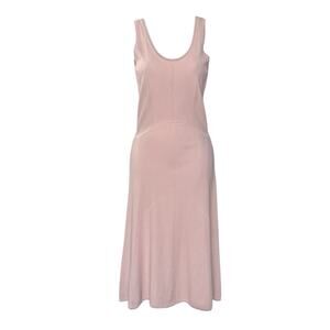 BALENCIAGA Women’s Pink Scoop Neck Sleeveless Midi Dress